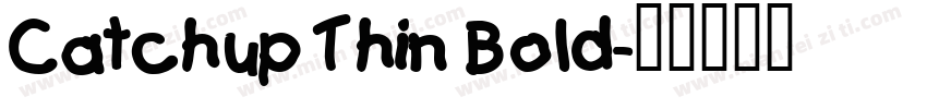 Catchup Thin Bold字体转换